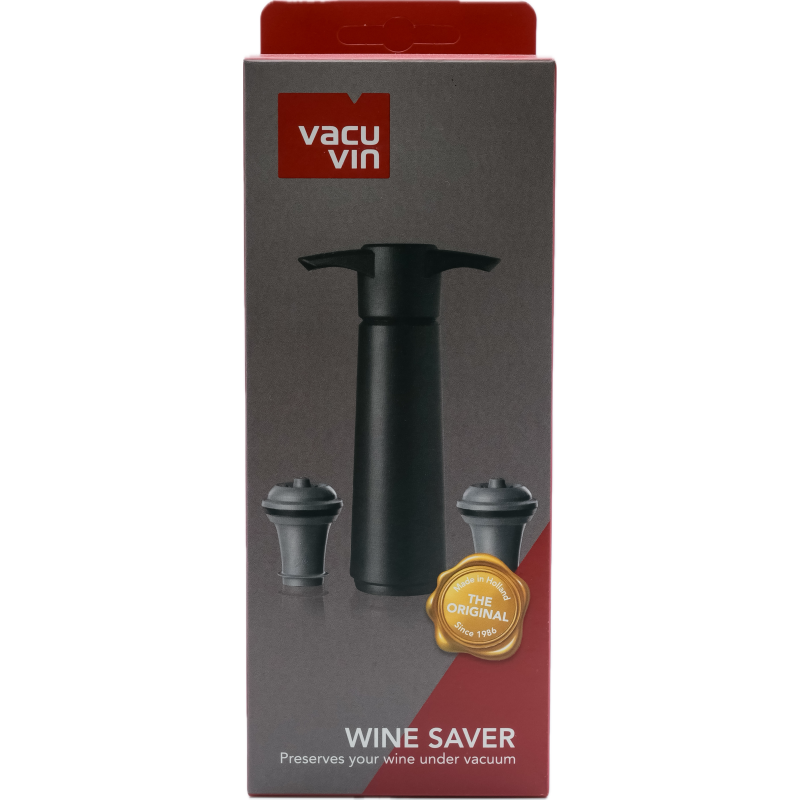 Vacuvin Pompe A Vin Avec Deux Bouchons
