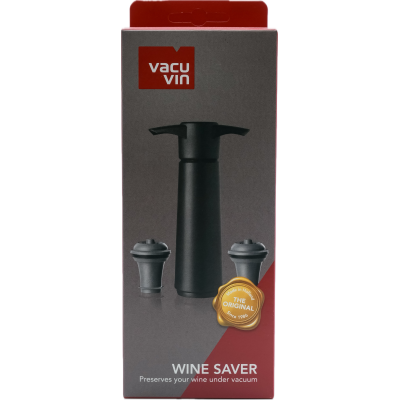 Vacuvin Pompe A Vin Avec Deux Bouchons