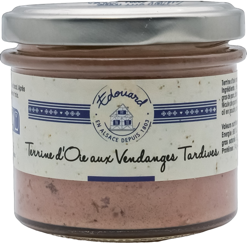 Terrine D'OIE AUX VENDANGES TARDIVES