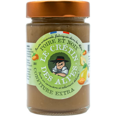 Confiture Extra Poire Et Noix 220G