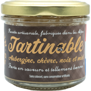 Tartinable Aubergine Chevre Noix Et Miel 90G