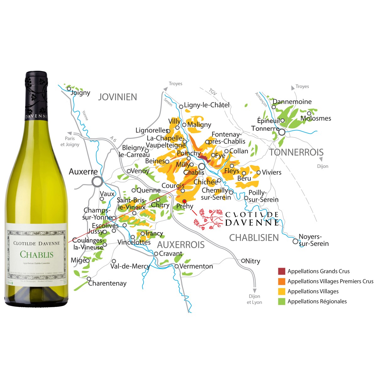 Chablis 2023 - Domaine Clotilde Davenne